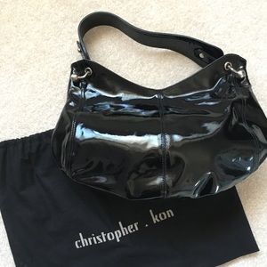 Christopher Kon patent leather handbag